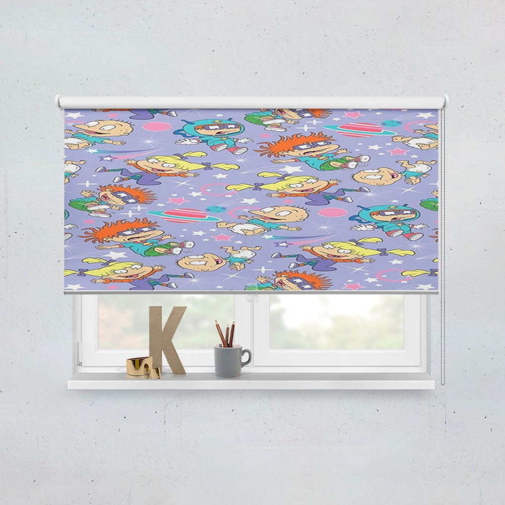 Rugrats Pattern Plannet Wallpaper Window Roller Blinds Shades