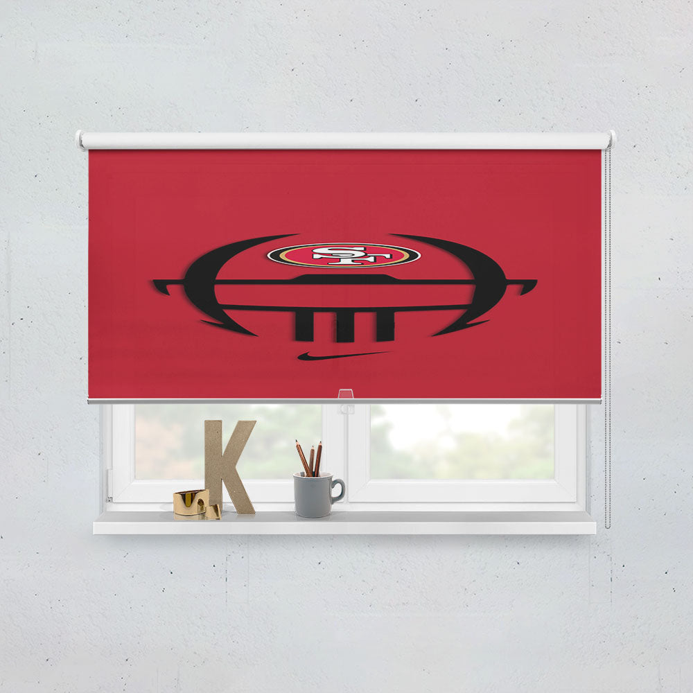 San Francisco 49Ers Nike Helmet Logo Window Roller Blinds Shades