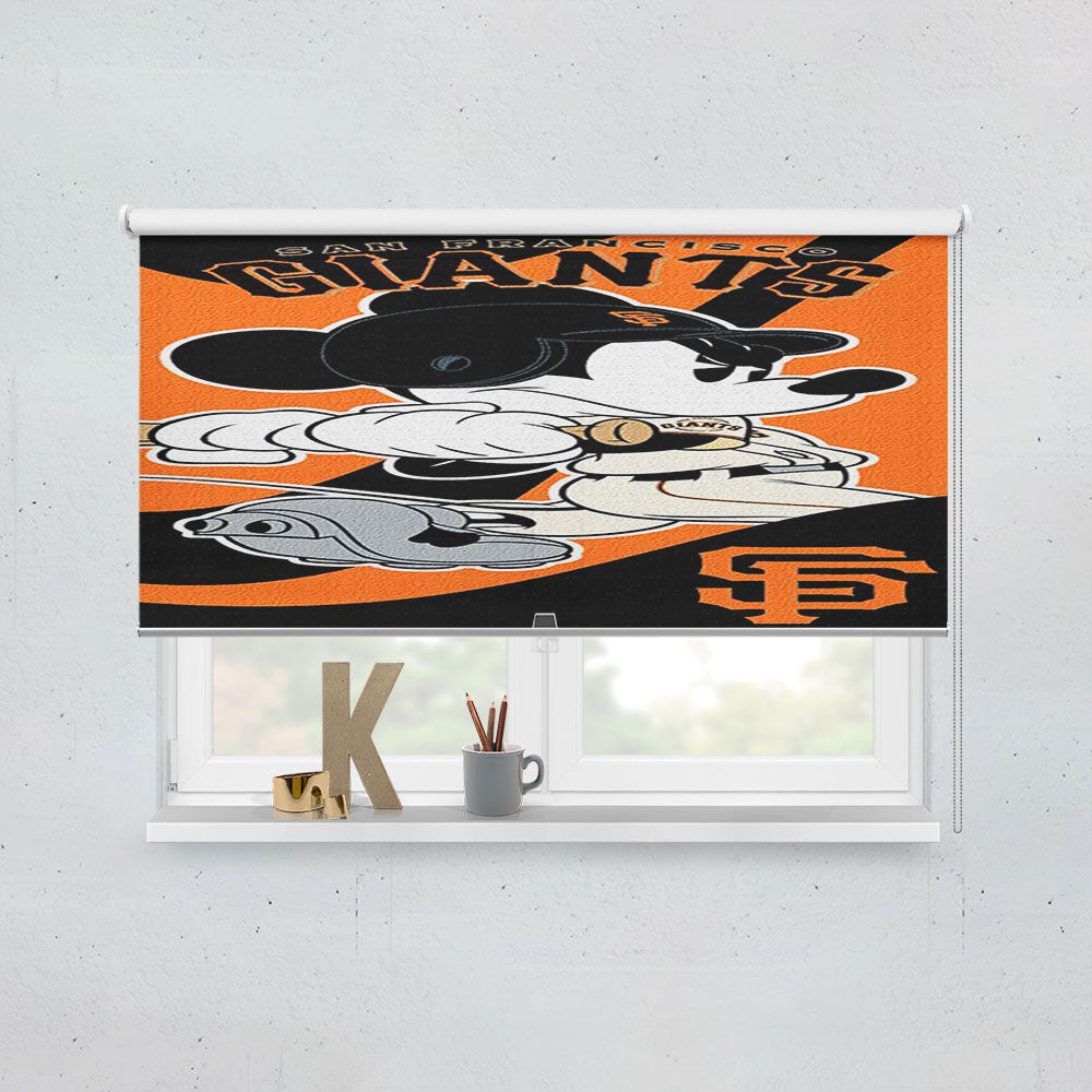 San Francisco Giants Disney Mickey Mouse Window Roller Blinds Shades