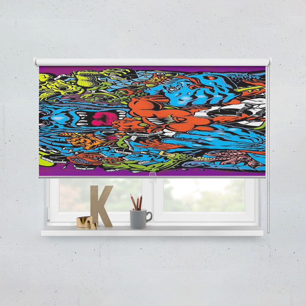 Santa Cruz Skateboard Art Window Roller Blinds Shades