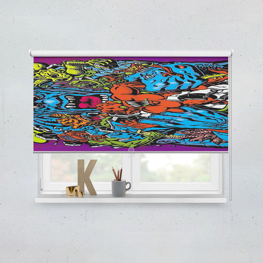 Santa Cruz Skateboard Art Window Roller Blinds Shades
