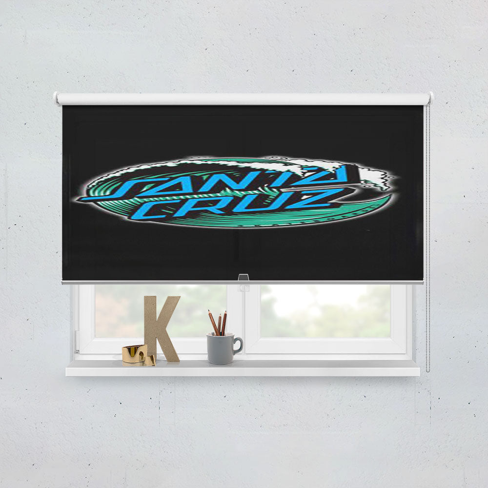 Santa Cruz Skateboard Logo Window Roller Blinds Shades