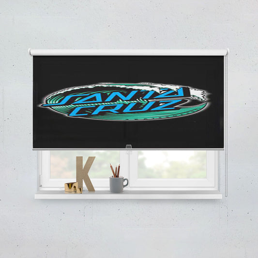 Santa Cruz Skateboard Logo Window Roller Blinds Shades