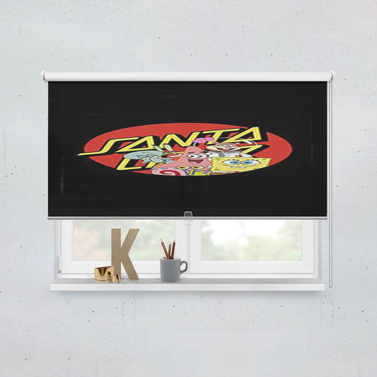 Santa Cruz Skateboard X Spongebob Window Roller Blinds Shades