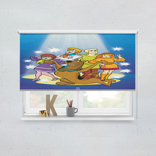 Scooby Doo And Ghost Team Window Roller Blinds Shades