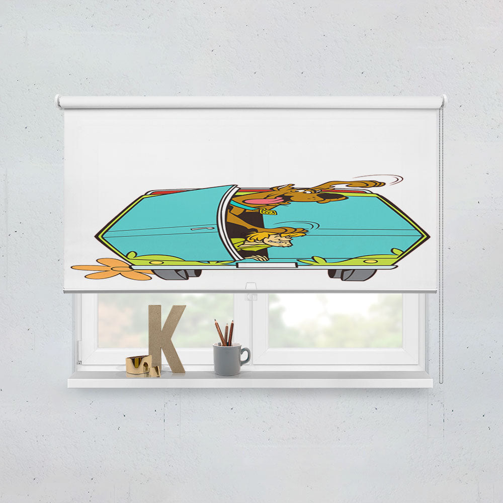 Scooby Doo Back Mystery Car Window Roller Blinds Shades
