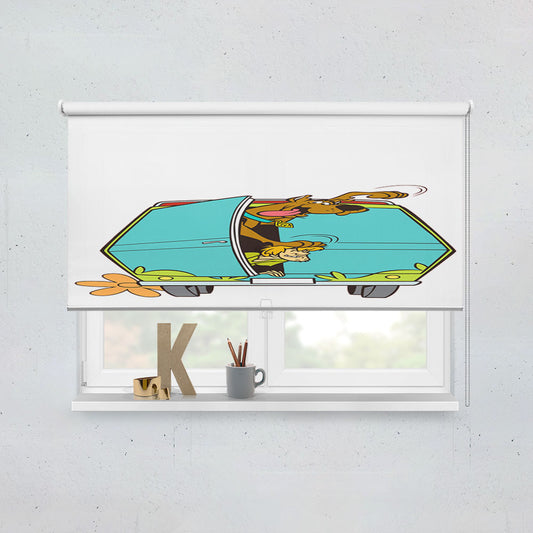 Scooby Doo Back Mystery Car Window Roller Blinds Shades