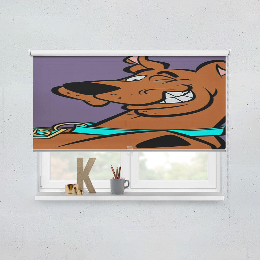 Scooby Doo Cute Wink Eyes Window Roller Blinds Shades