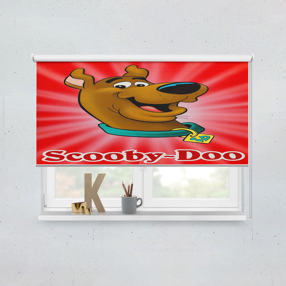 Scooby Doo Dog Cartoon Red Window Roller Blinds Shades