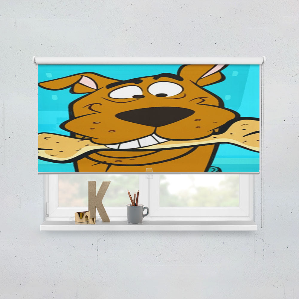 Scooby Doo Loves Bone Cartoon Window Roller Blinds Shades