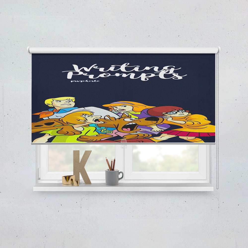 Scooby Doo Writing Prompts Animated Window Roller Blinds Shades