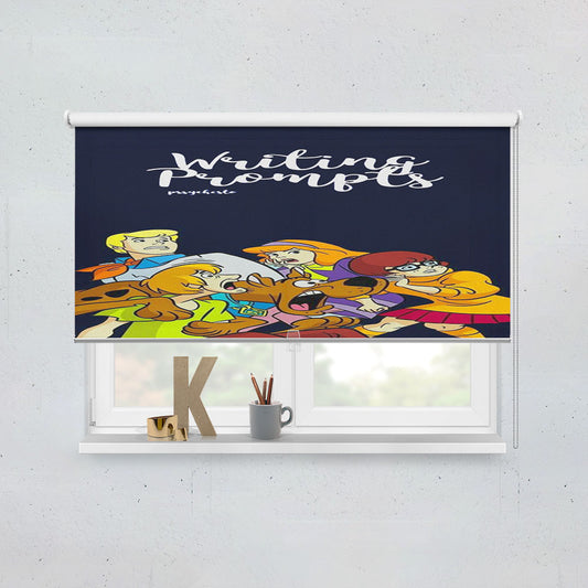 Scooby Doo Writing Prompts Animated Window Roller Blinds Shades