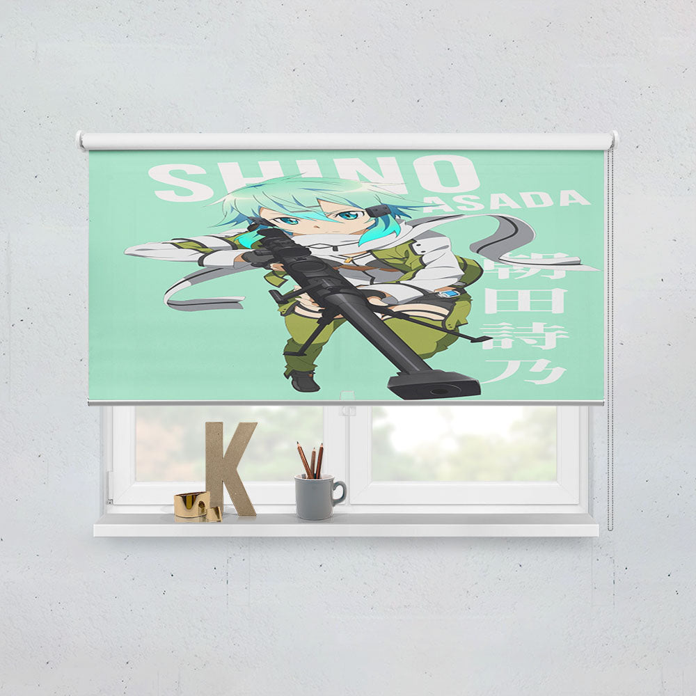 Shino Asada Sword Art Online Anime Window Roller Blinds Shades