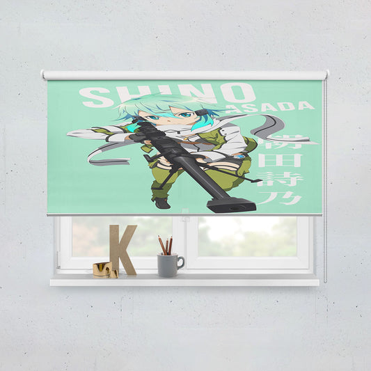 Shino Asada Sword Art Online Anime Window Roller Blinds Shades