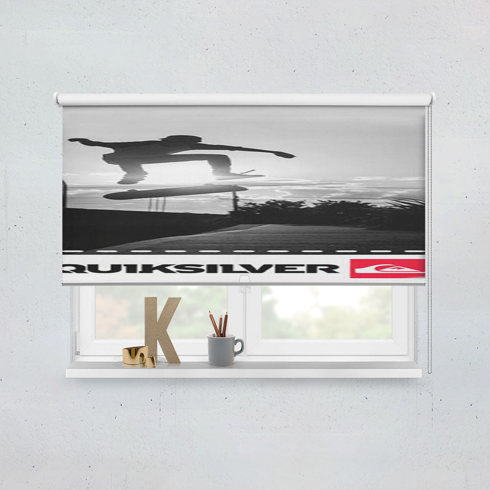 Skateboarder Quiksilver Window Roller Blinds Shades