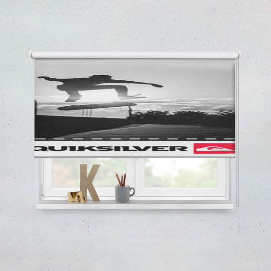 Skateboarder Quiksilver Window Roller Blinds Shades