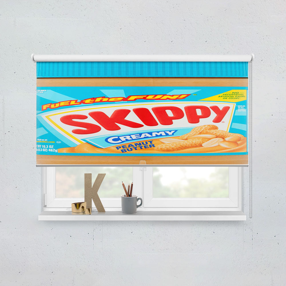 Skippy Creamy Peanut Butter 2 Window Roller Blinds Shades