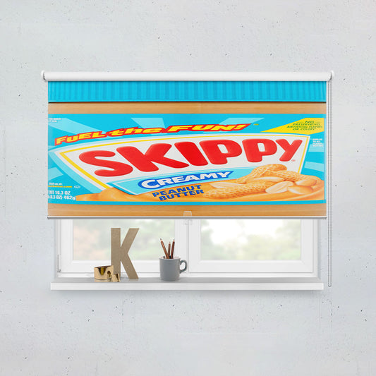 Skippy Creamy Peanut Butter 2 Window Roller Blinds Shades