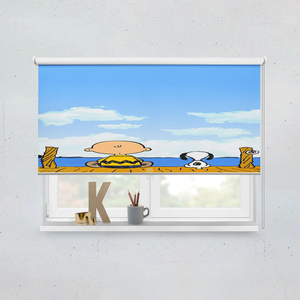 Snoopy And Charlie Brown Christmas Lights Apple Window Roller Blinds Shades