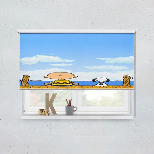 Snoopy And Charlie Brown Christmas Lights Apple Window Roller Blinds Shades