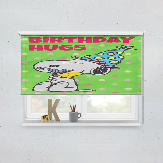 Snoopy Birthday 2 Window Roller Blinds Shades
