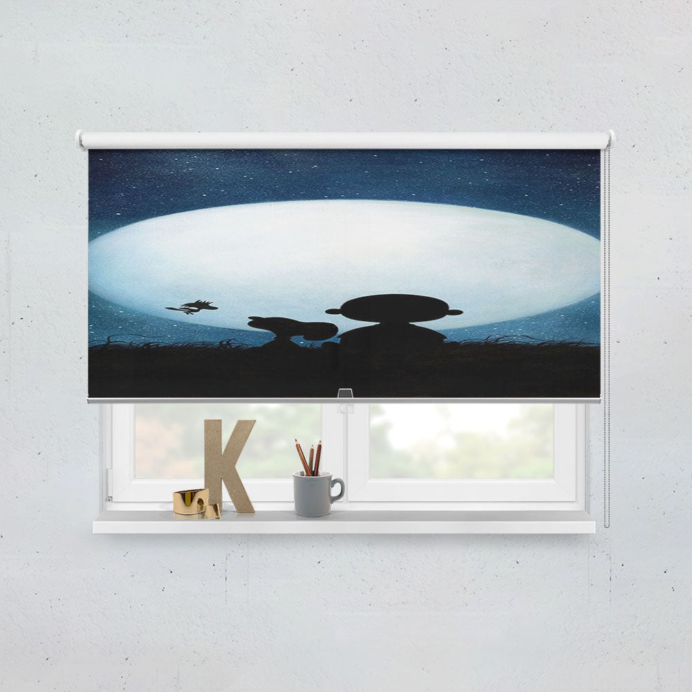 Snoopy Cartoon Star Window Roller Blinds Shades