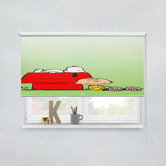 Snoopy Charlie Brown Welcome Fall Window Roller Blinds Shades