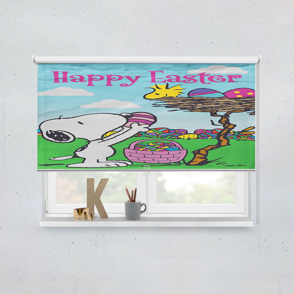 Snoopy Pattern Mobile Window Roller Blinds Shades
