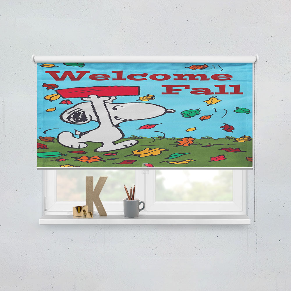 Snoopy Valentine'S Day Heart Window Roller Blinds Shades