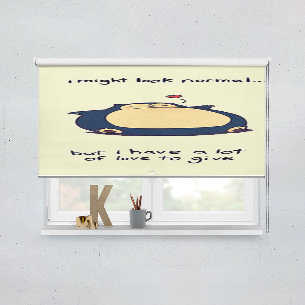 Snorlax Cute Window Roller Blinds Shades