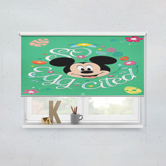 So Egg-Cited Easter Mickey Mouse Window Roller Blinds Shades