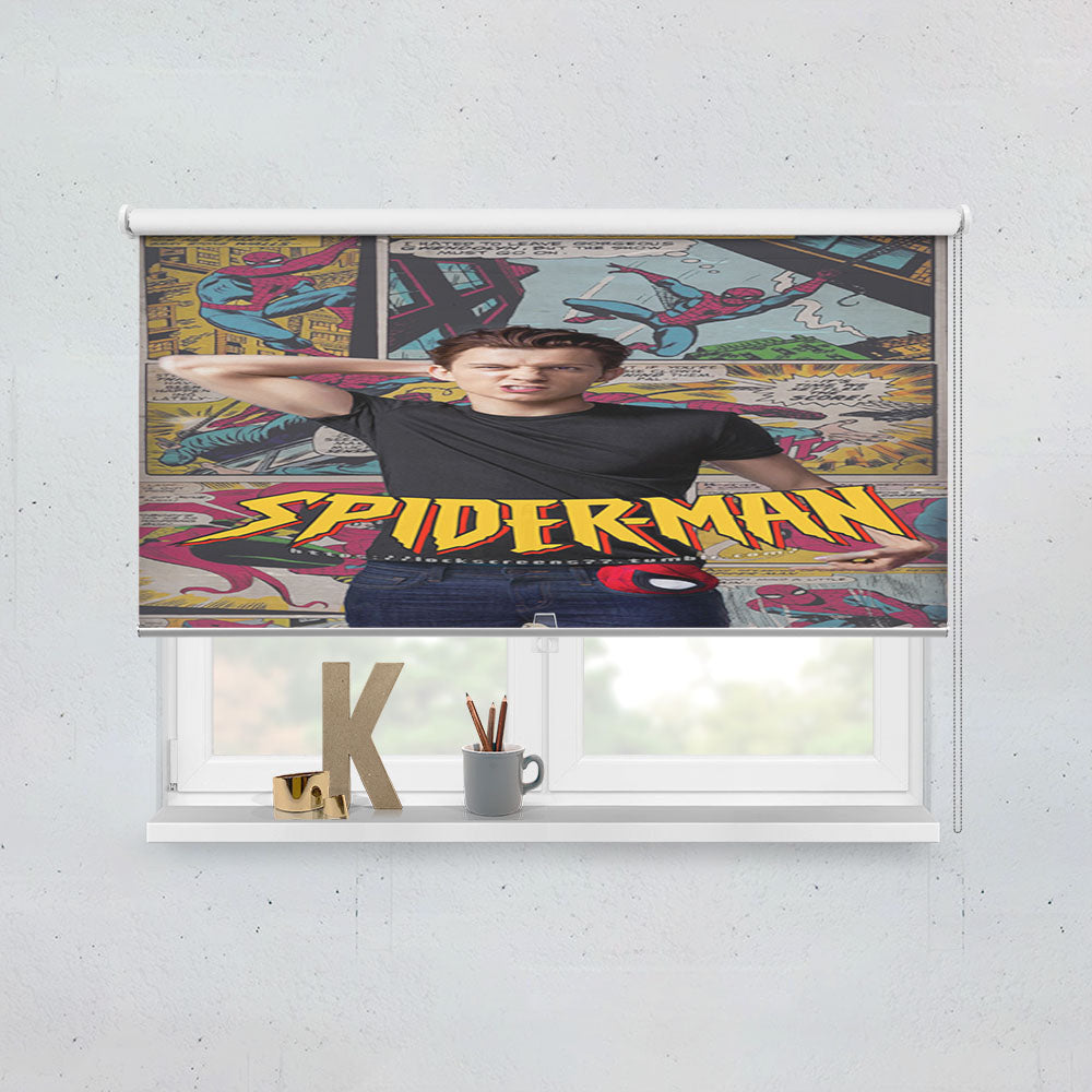 Spider Man Battle Damaged Window Roller Blinds Shades