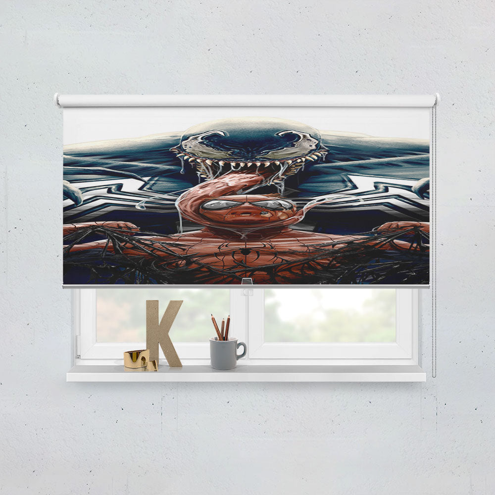 Spiderman Vs Big Venom Window Roller Blinds Shades