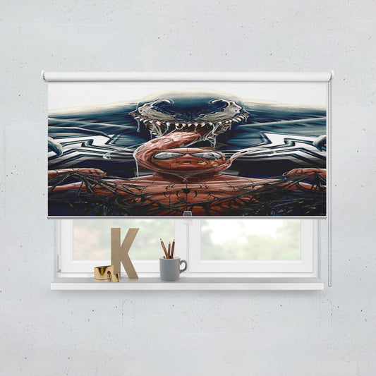 Spiderman Vs Big Venom Window Roller Blinds Shades