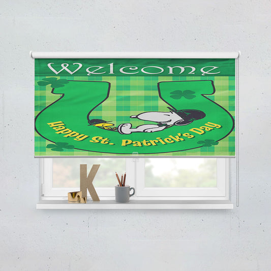 St Patricks Day Snoopy Window Roller Blinds Shades