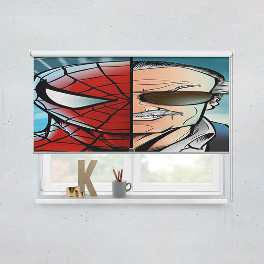 Stan Lee Vs Spider Man Window Roller Blinds Shades