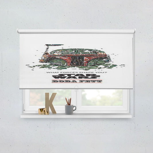 Star Wars Boba Fett Forces Shape Window Roller Blinds Shades
