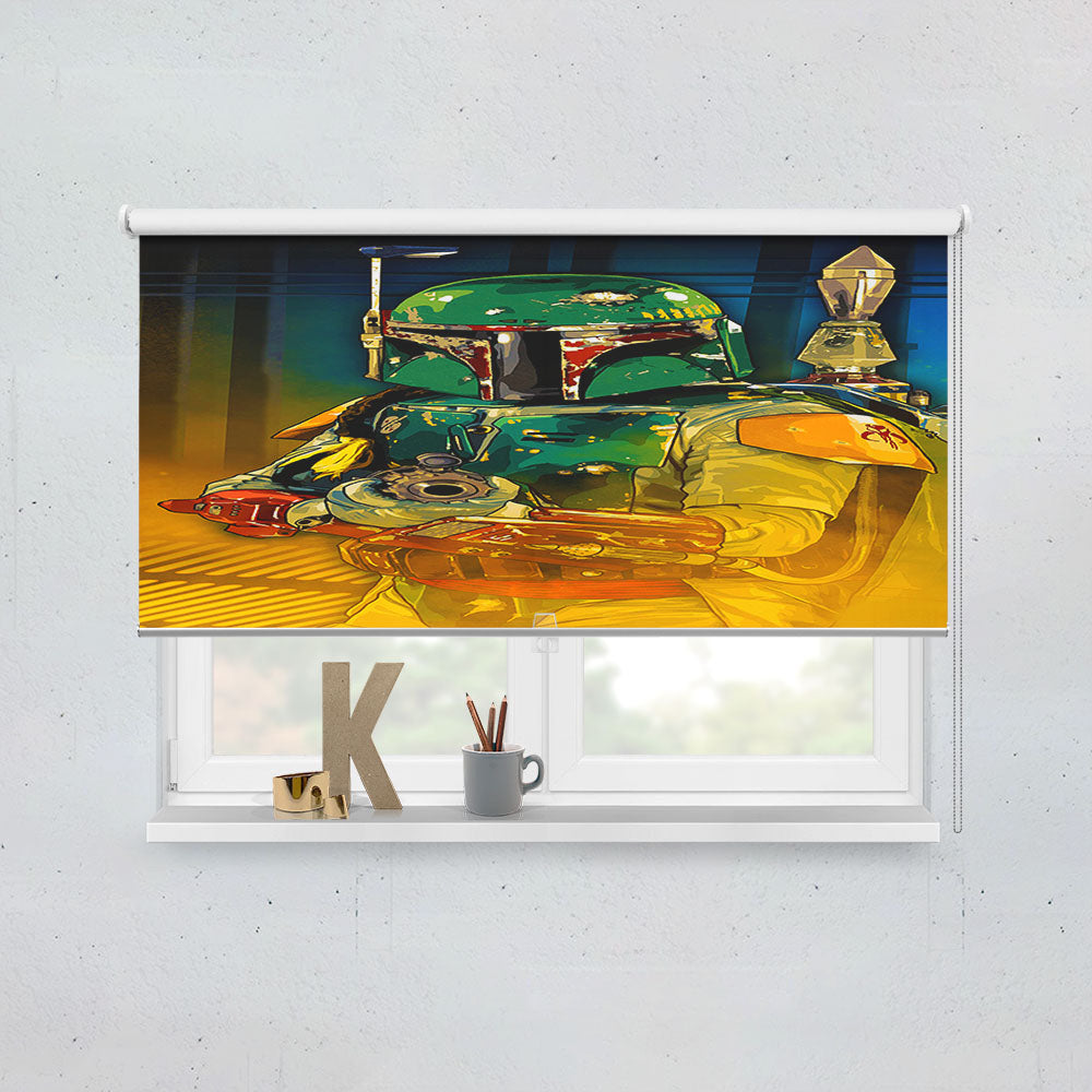 Star Wars Boba Fett Guard Window Roller Blinds Shades