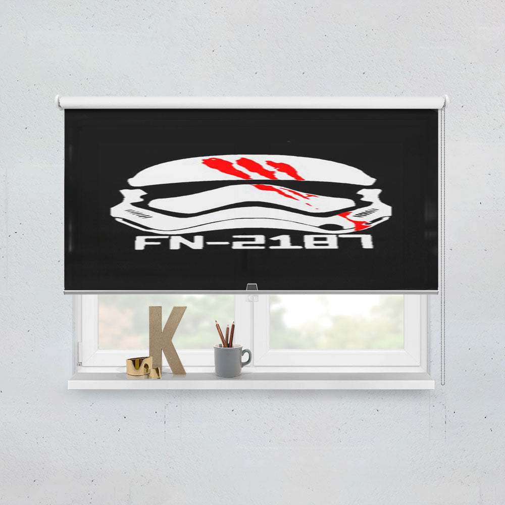 Star Wars Fn 187 Movies Finn Storm Trooper Graphic  Window Roller Blinds Shades