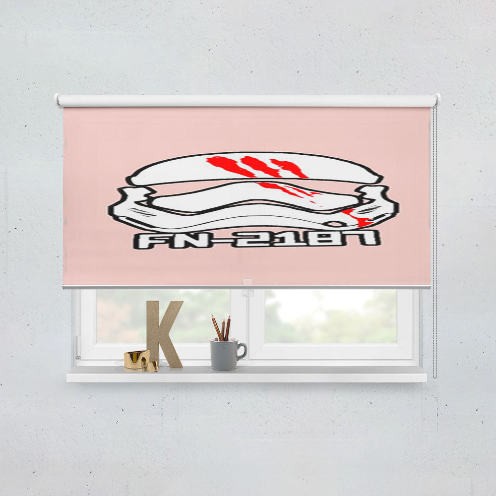 Star Wars Fn 2187 Movies Finn Storm Trooper Graphic Pink Window Roller Blinds Shades
