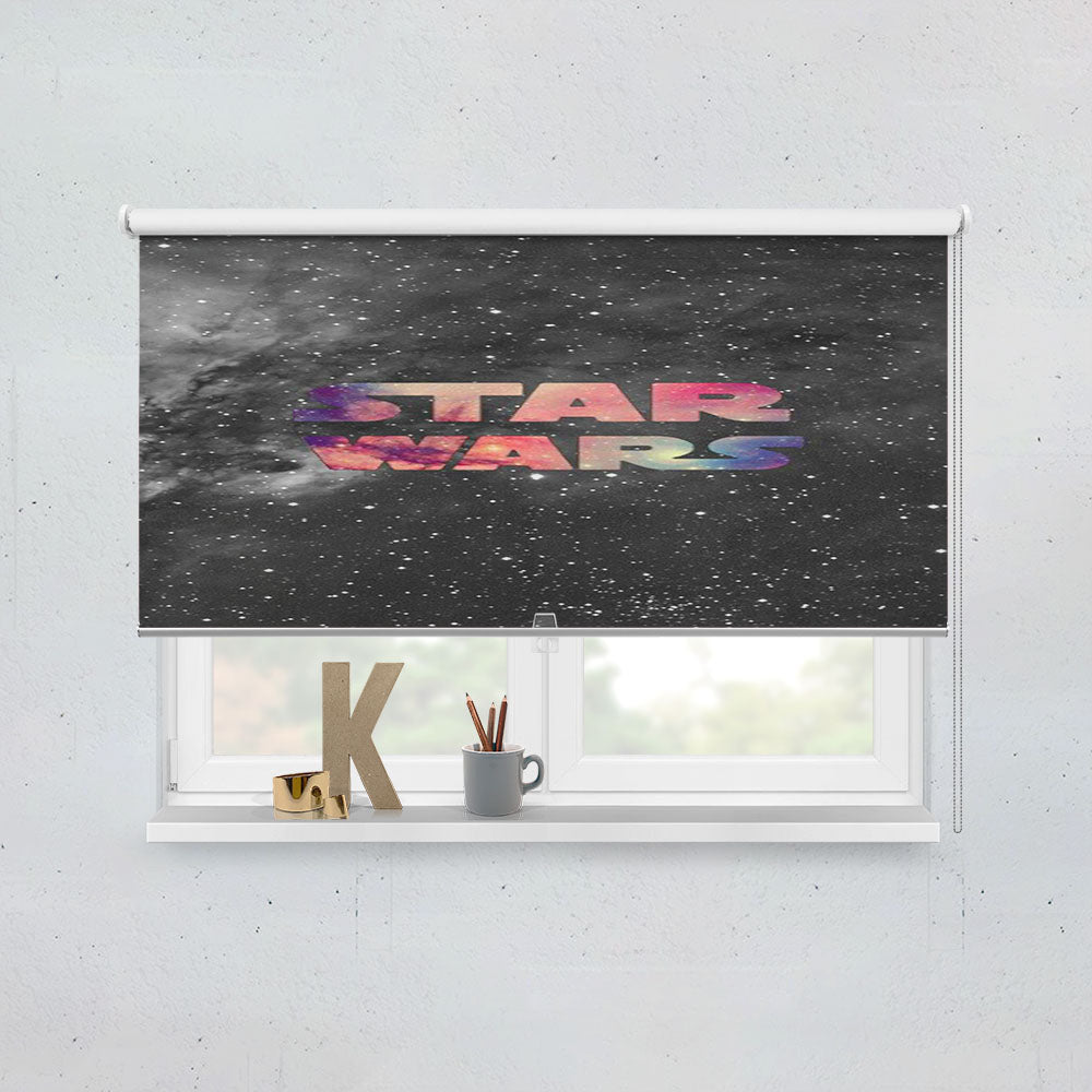 Star Wars Galaxy Black Window Roller Blinds Shades