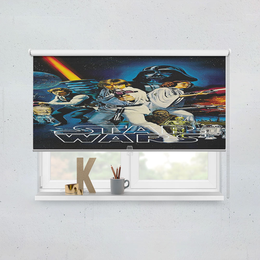 Star Wars Poster 4 Window Roller Blinds Shades