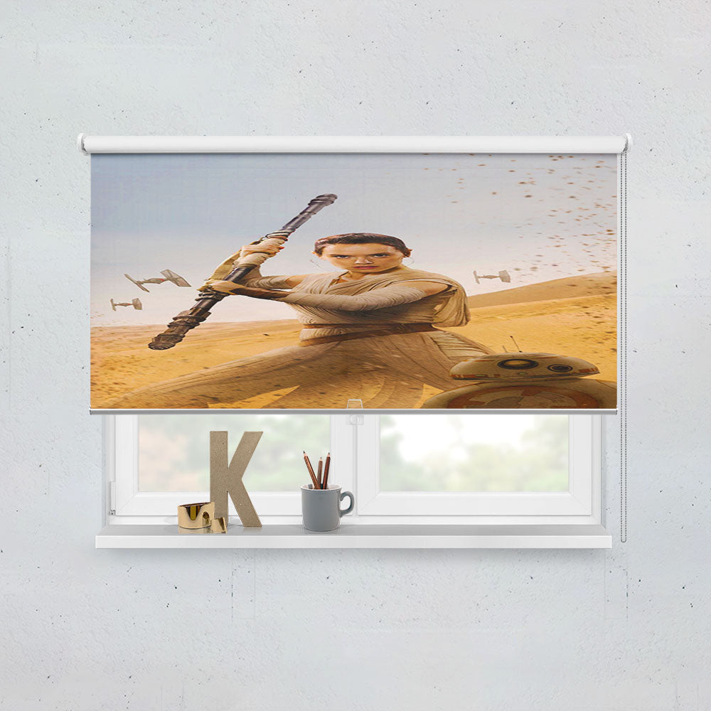 Star Wars Rey Fight Window Roller Blinds Shades