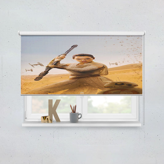 Star Wars Rey Fight Window Roller Blinds Shades