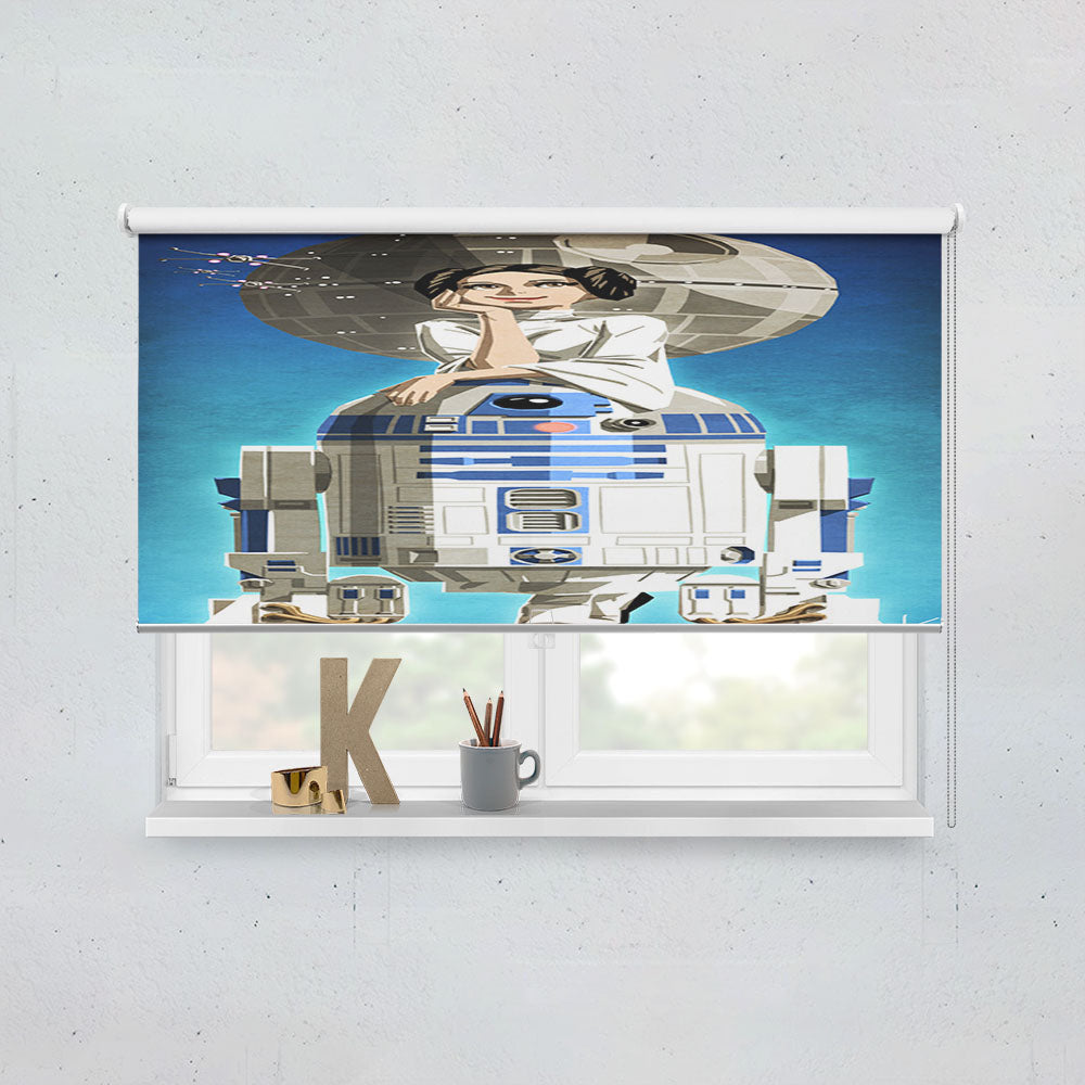Star Wars Robot R2D2 Window Roller Blinds Shades