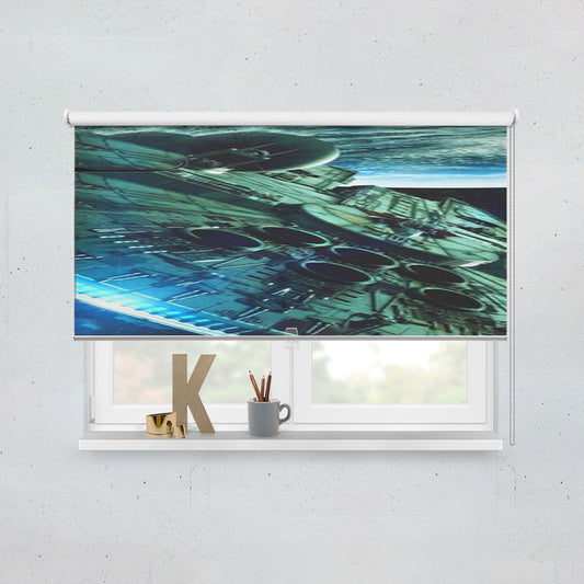 Star Wars Spaceship Planet Window Roller Blinds Shades