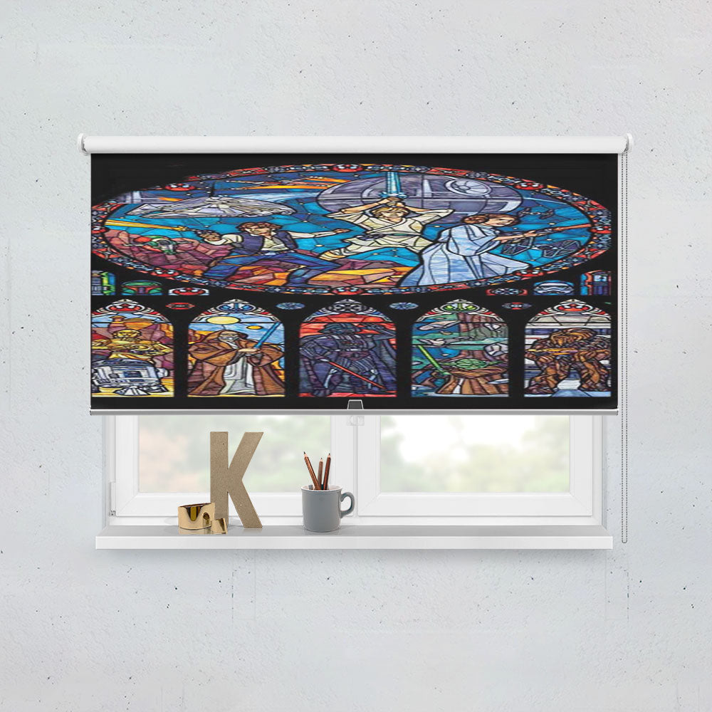 Star Wars Stained Glass Window Roller Blinds Shades