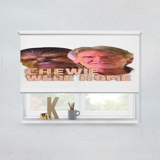 Star Wars The Force Awakens Chewie Were Home Han Solo Window Roller Blinds Shades