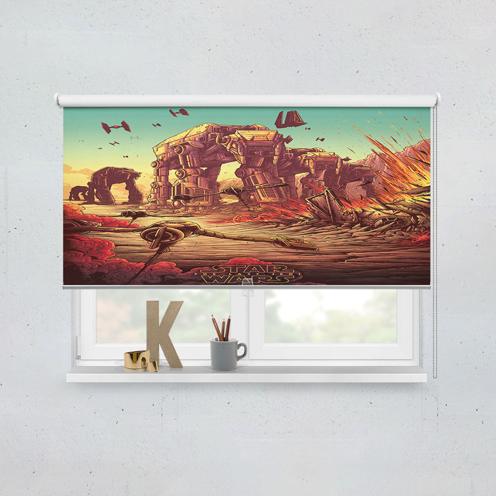 Star Wars The Last Jedi The Battle Of Crait Window Roller Blinds Shades
