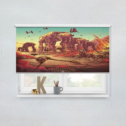 Star Wars The Last Jedi The Battle Of Crait Window Roller Blinds Shades